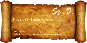 Szalai Domonkos névjegykártya